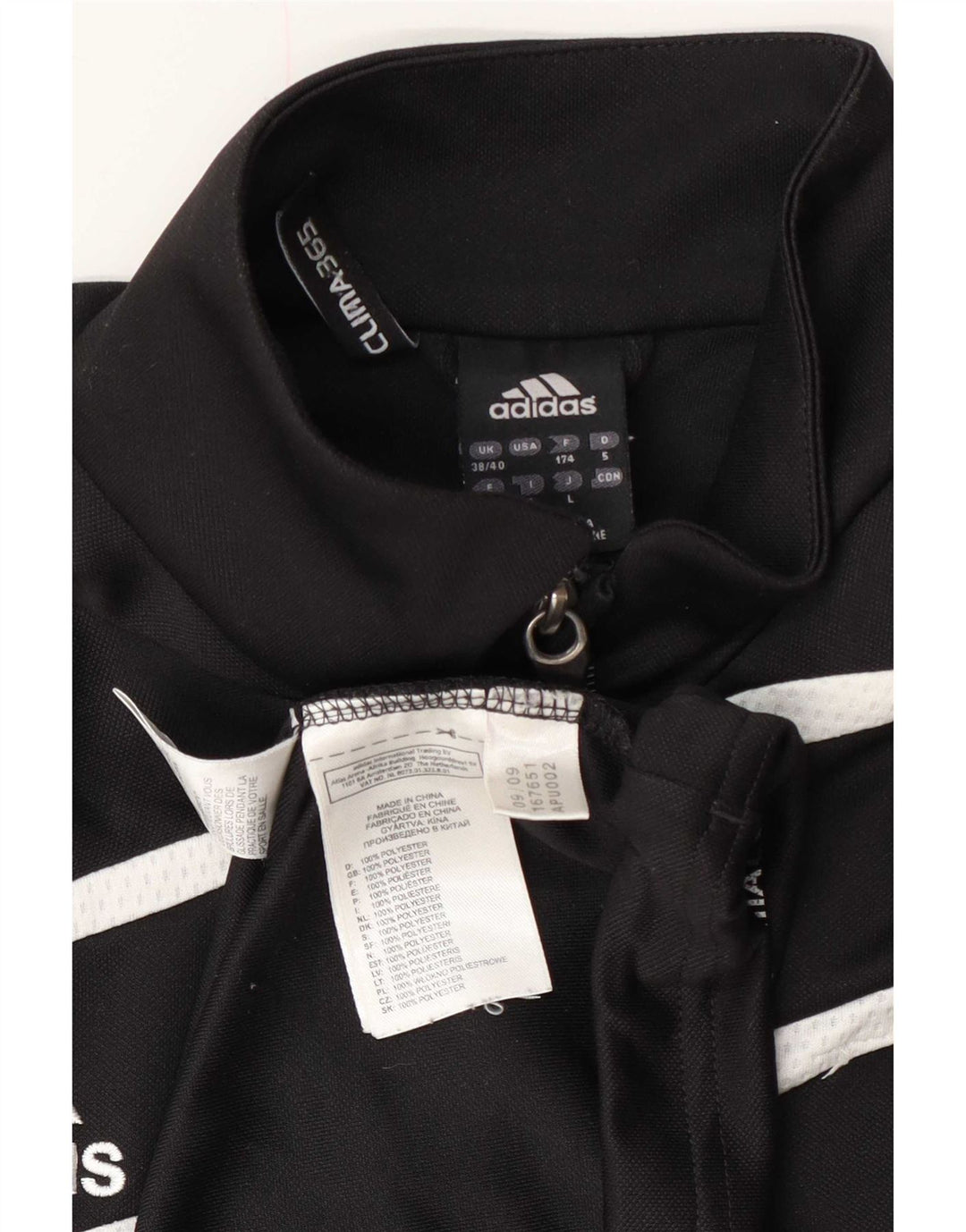 Adidas Mens Clima 365 Jersey Chándal Top UK 38/40 Mediano Negro