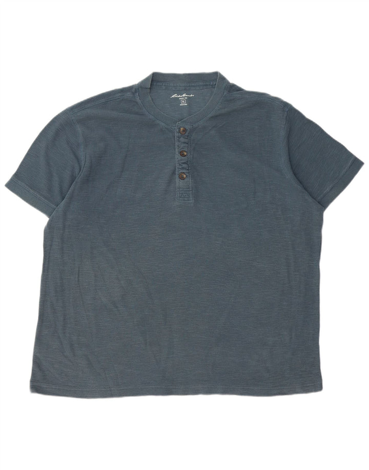 EDDIE BAUER Camiseta Hombre Top XL Algodón Azul