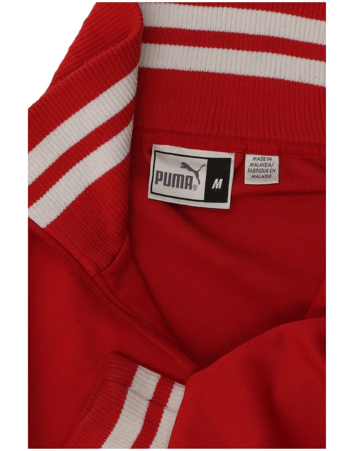 Puma - Chaqueta de chándal para mujer (talla 40), color rojo medio, poliéster