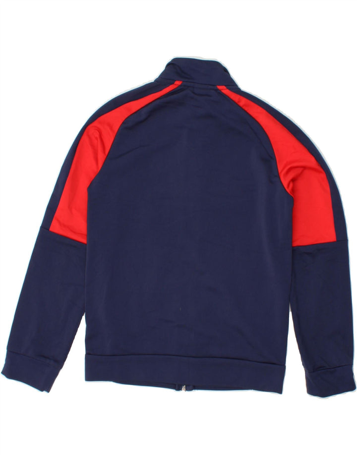 PUMA Boys Tracksuit Top Jacket 9-10 Years Medium Navy Blue Colourblock Vintage Puma and Second-Hand Puma from Messina Hembry 