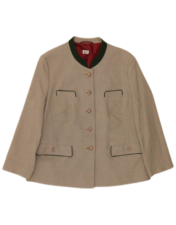 Chaqueta tipo blazer de 5 botones para mujer Gossl EU 44 XL Algodón moteado gris