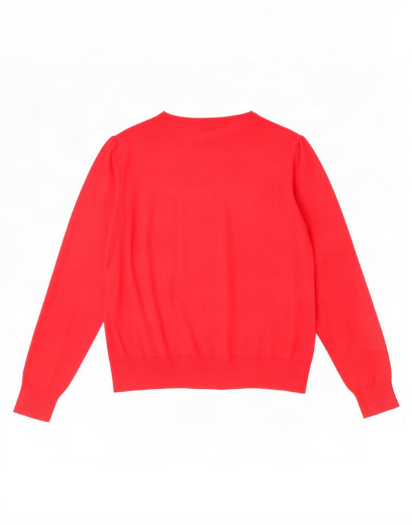Marks & Spencer Cárdigan para Mujer UK 24 4XL Viscosa Roja