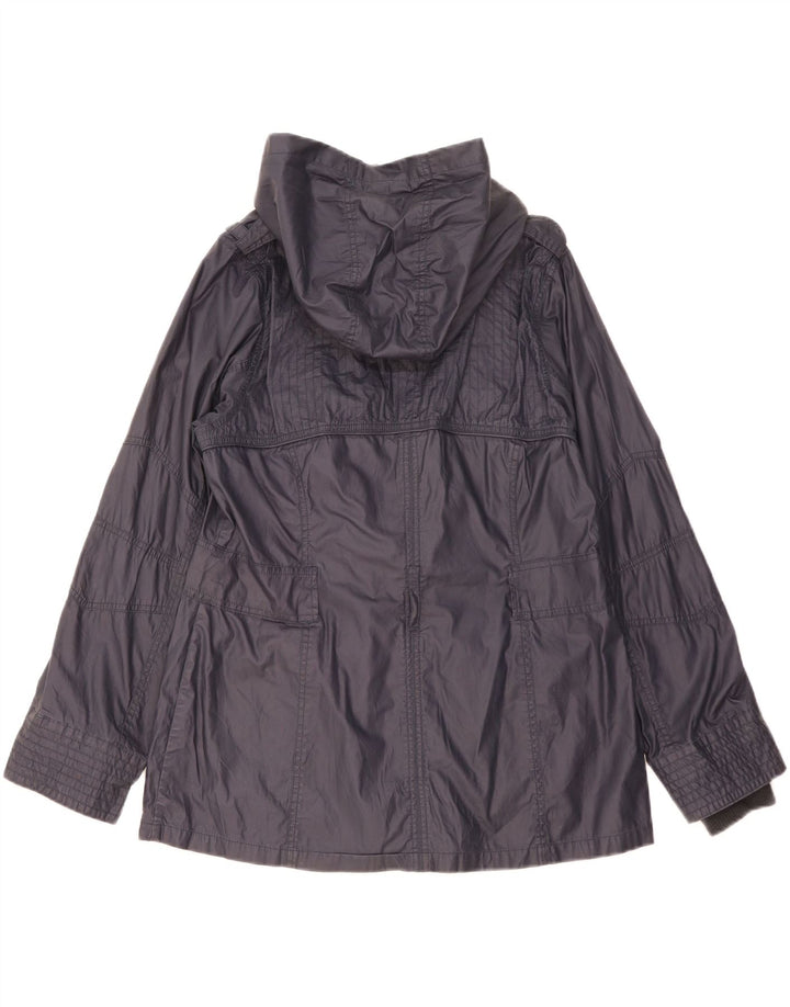 Marks & Spencer Chaqueta utilitaria con capucha para mujer Reino Unido 46 Grande Algodón azul marino