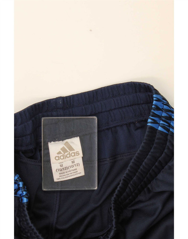 Adidas Pantalones cortos deportivos para niños 10-11 años Mediano Azul marino Geométrico Poliéster