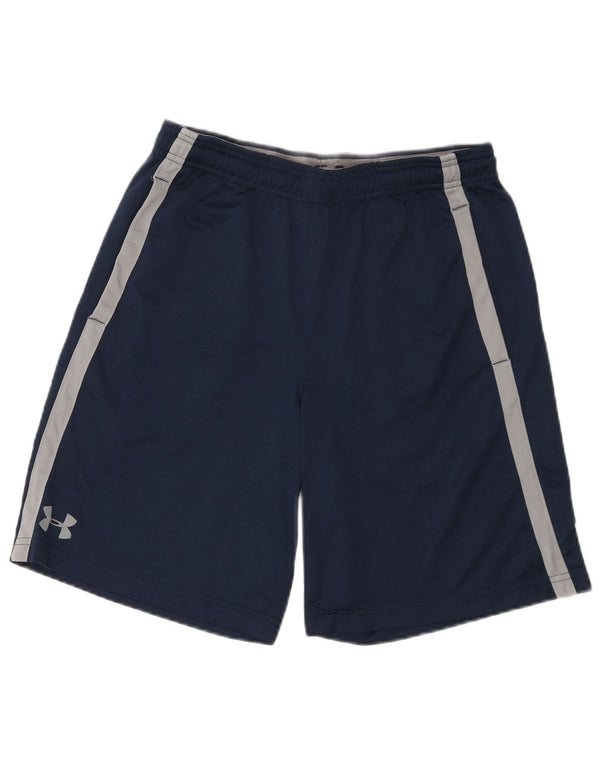 Under Armour Heat Gear Shorts deportivos para hombre, talla grande, color azul marino