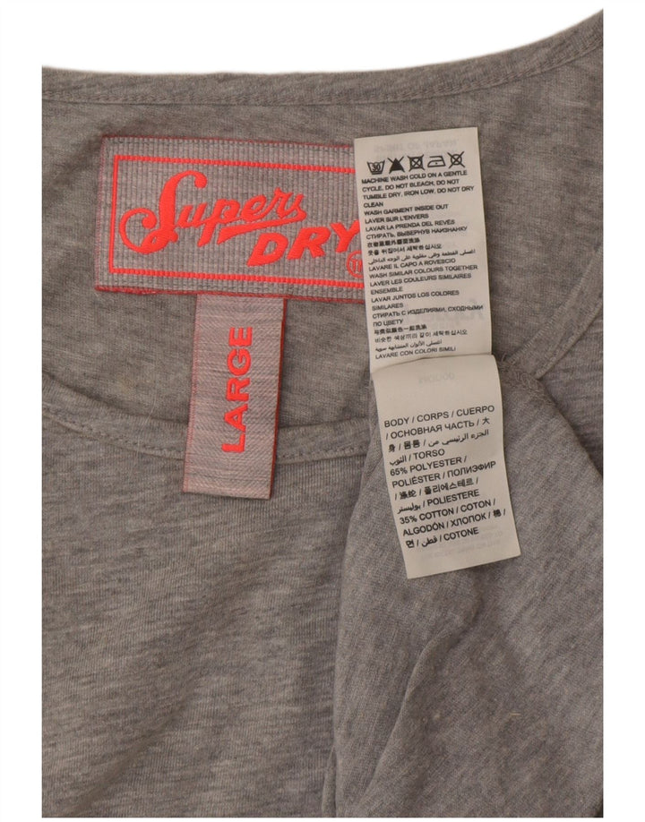 Superdry Vestido tubo sin mangas para mujer UK 44 Poliéster gris grande