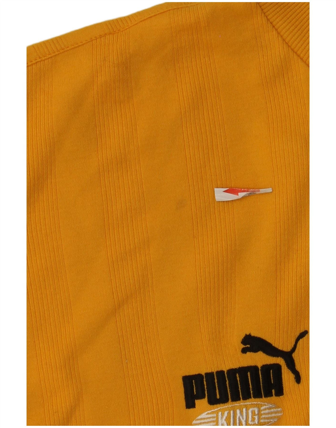 Puma Hombre Top Manga Larga XL Algodón Rayado Amarillo