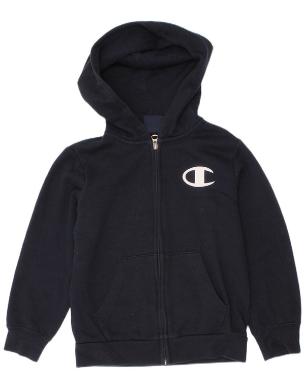 Champion Sudadera con capucha y cremallera para niños 5-6 años XS Azul marino Algodón