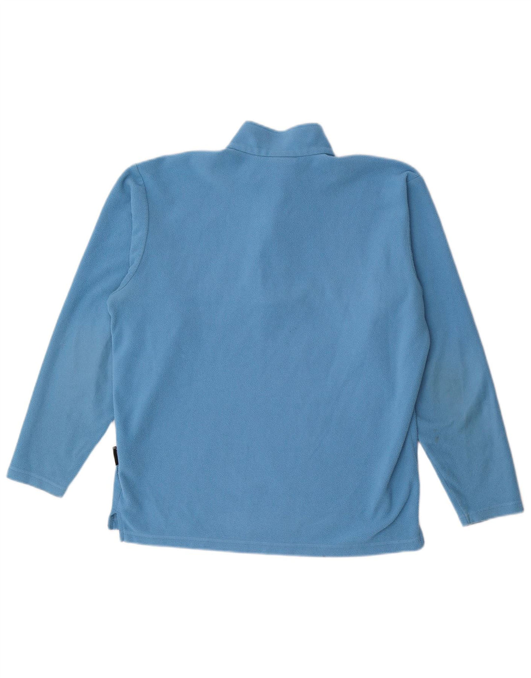JACK WOLFSKIN Mens Zip Neck Fleece Jumper UK 34 Small Blue Polyester