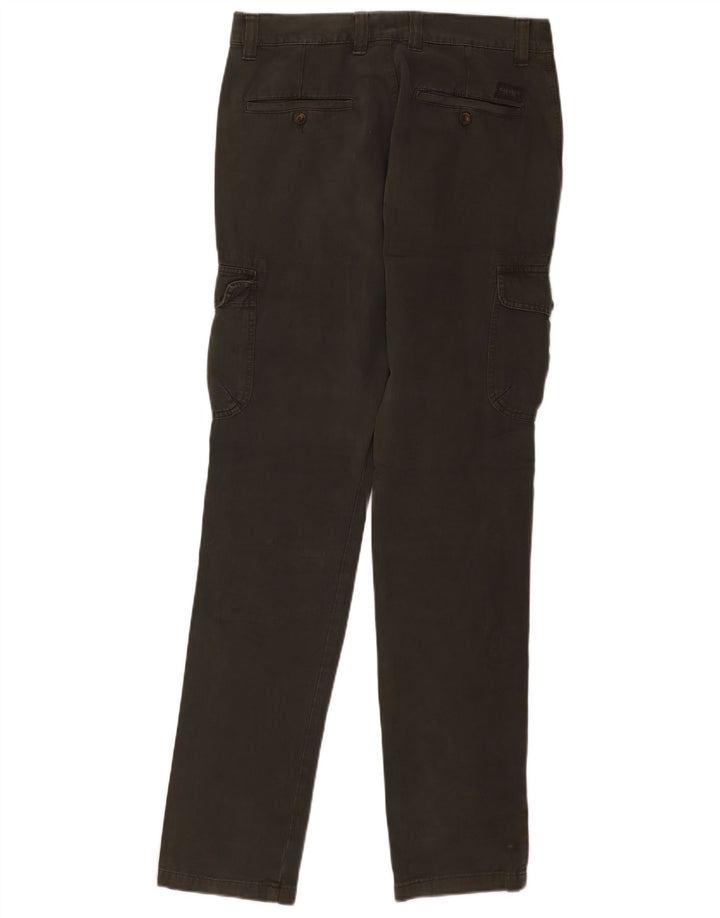 Pantalones Cargo Regulares Carrera Para Hombre W31 L33 Algodón Verde