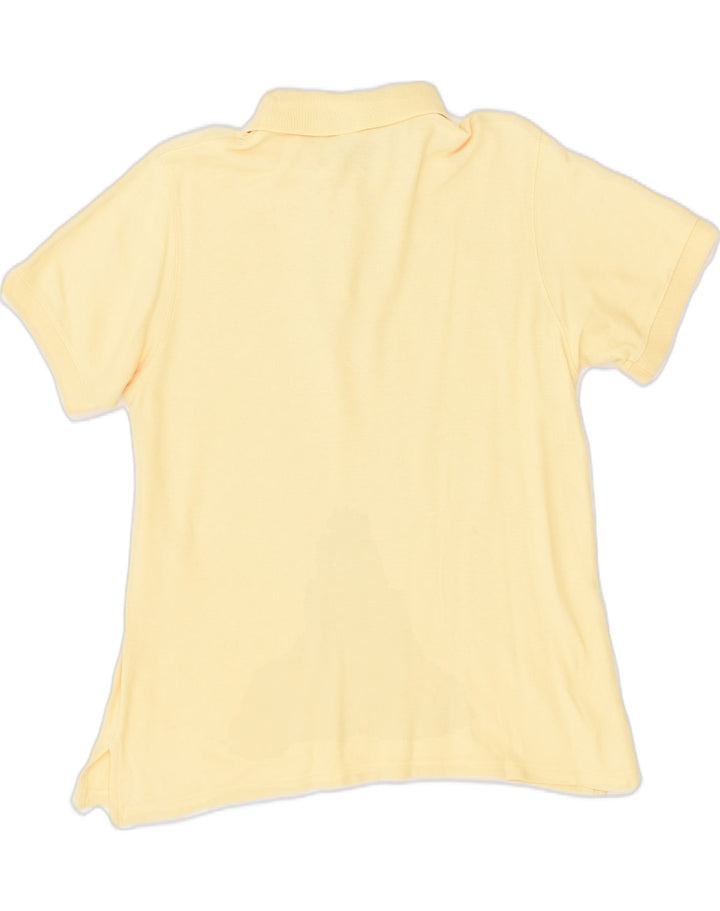 L.L.BEAN Womens Regular Polo Shirt UK 12 Medium Beige Cotton | Vintage L.L.Bean | Thrift | Second-Hand L.L.Bean | Used Clothing | Messina Hembry 