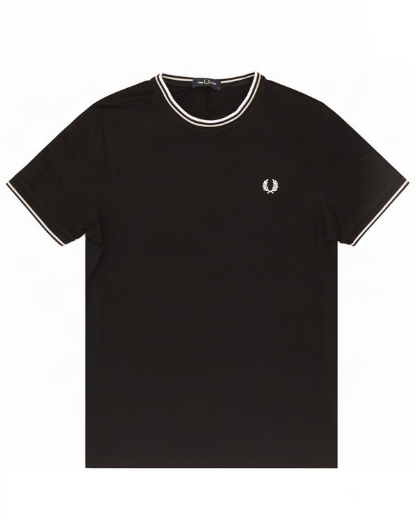 Camiseta Fred Perry Hombre Top Medium Negro Algodón