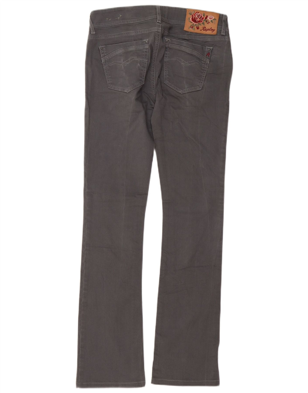 REPLAY Vaqueros Rearmy Bootcut para Mujer W28 L32 Algodón Gris