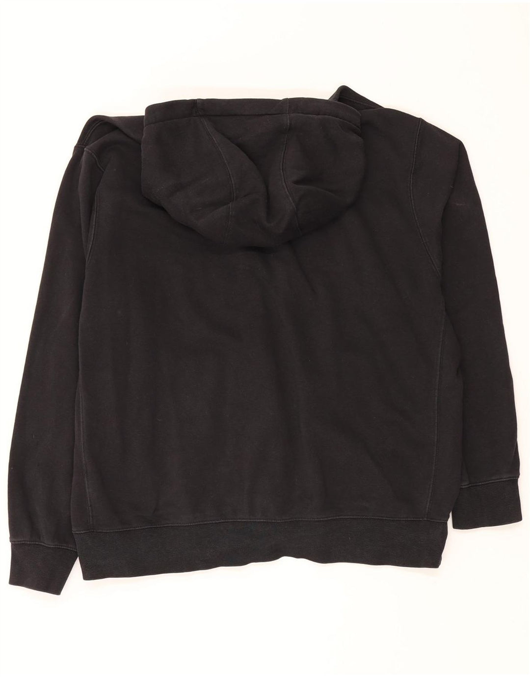 NIKE Mens Zip Hoodie Sweater XL Black Cotton Vintage Nike and Second-Hand Nike from Messina Hembry 