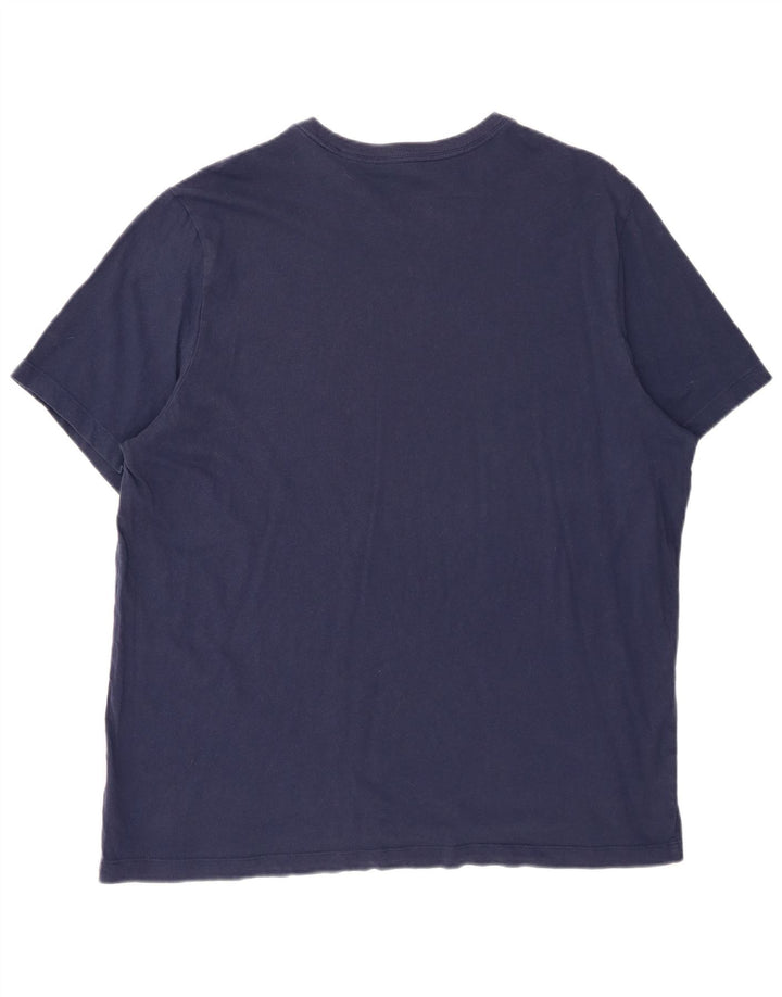 Camiseta Nike Hombre Top XL Azul Marino Algodón