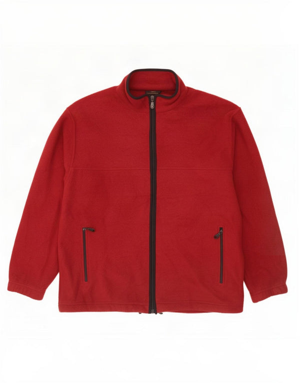 Marks & Spencer Chaqueta polar St. Michael para hombre, talla 40, color burdeos