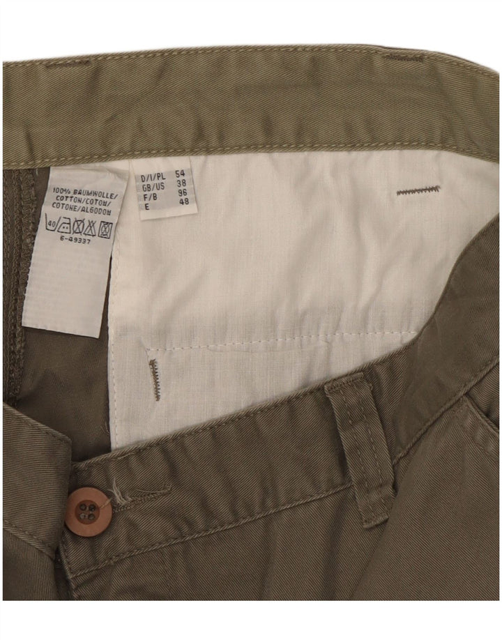Pantalones cortos cargo vintage para hombre W38 XL Algodón caqui