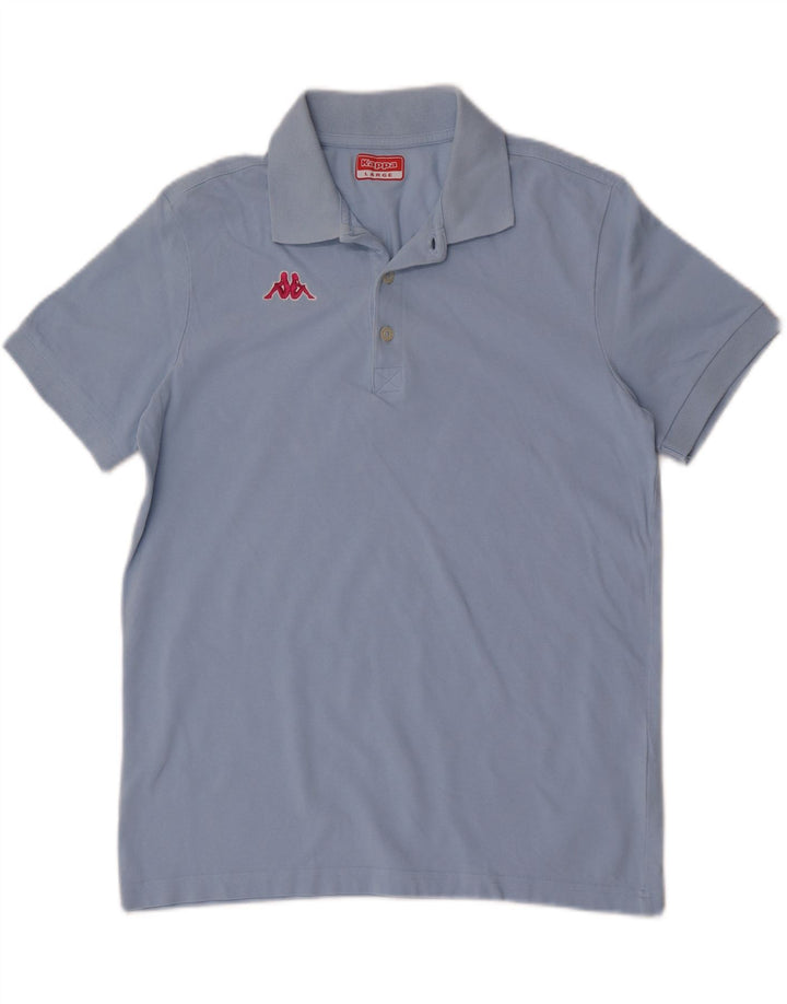 Polo Kappa Hombre Grande Azul Algodón