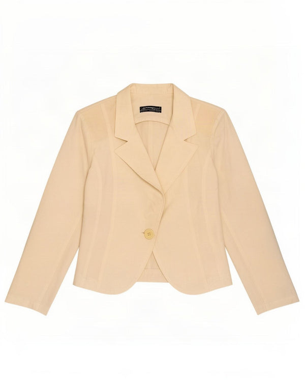 Rinascimento Chaqueta tipo blazer con 1 botón para mujer UK 6 XS Off White