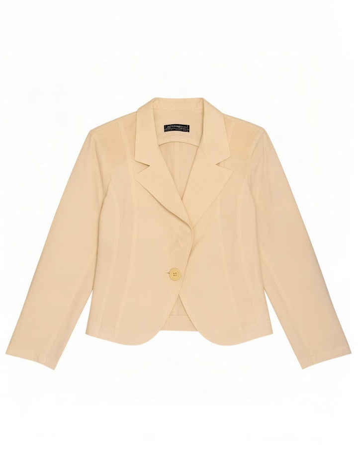 Rinascimento Chaqueta tipo blazer con 1 botón para mujer UK 6 XS Off White