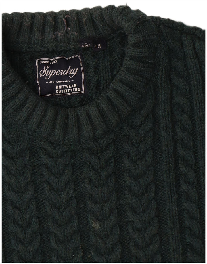 Superdry Jersey De Cuello Redondo Para Hombre Acrílico Verde Medio