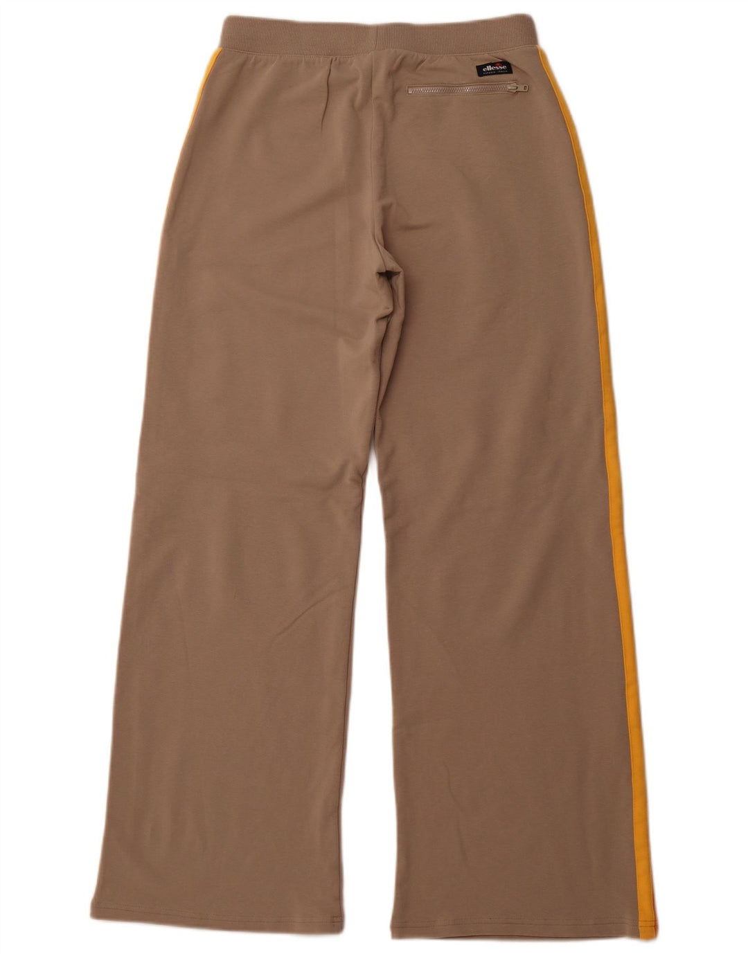 ELLESSE Pantalones de chándal de pernera ancha para mujer UK 42 Medium Beige Colorblock