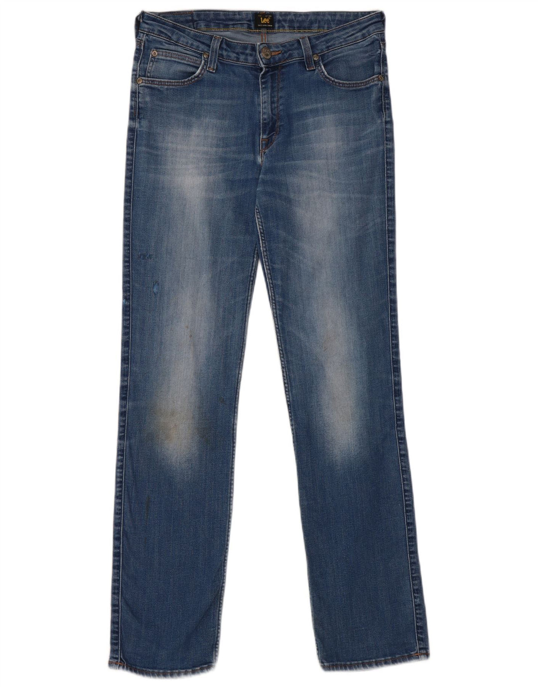 Vaqueros Lee Mujer Marion Rectos W30 L31 Algodón Azul