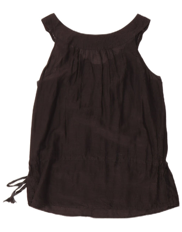 MASSIMO DUTTI Blusa Sin Mangas Mujer UK 40 XL Algodón Negro