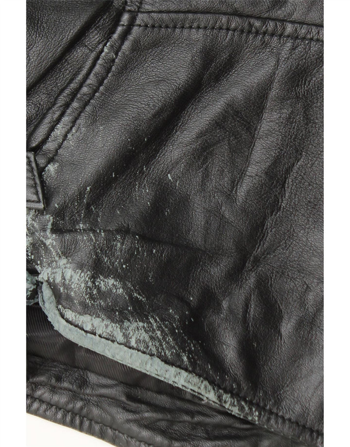 Conbipel Chaqueta motera de cuero para hombre IT 54 XL Cuero negro