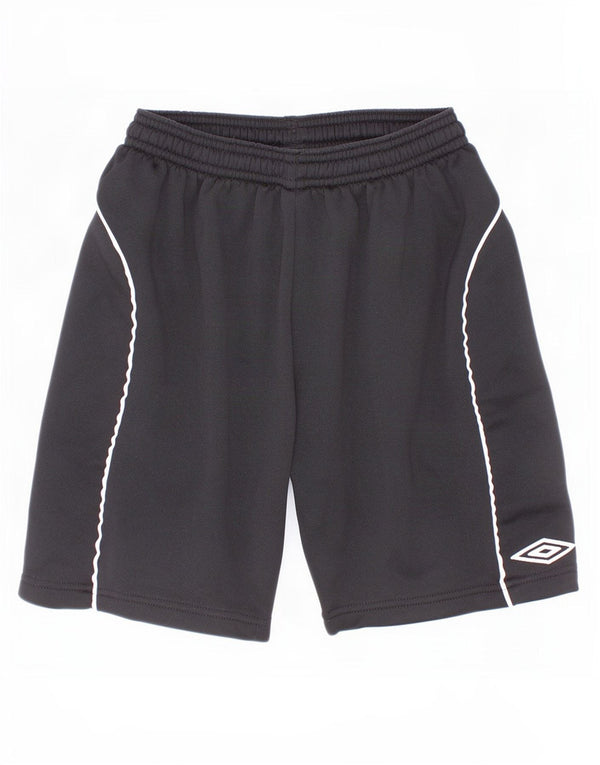 Umbro Shorts deportivos con estampado gráfico para niños 9-10 años Poliéster color block negro