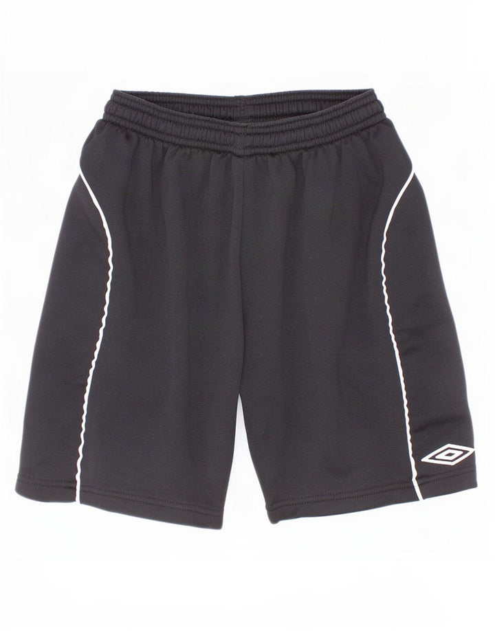 Umbro Shorts deportivos con estampado gráfico para niños 9-10 años Poliéster color block negro