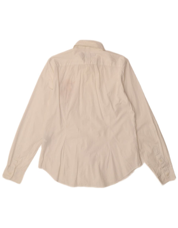 RALPH LAUREN Camisa para mujer US 12 Grande Algodón Blanco