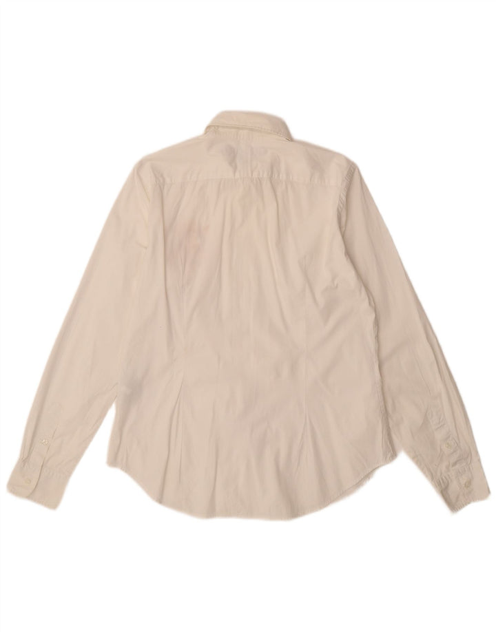RALPH LAUREN Camisa para mujer US 12 Grande Algodón Blanco