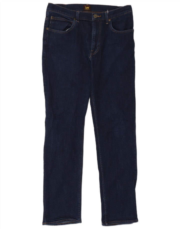 Vaqueros Lee Brooklyn Rectos Mujer W33 L29 Algodón Azul Marino