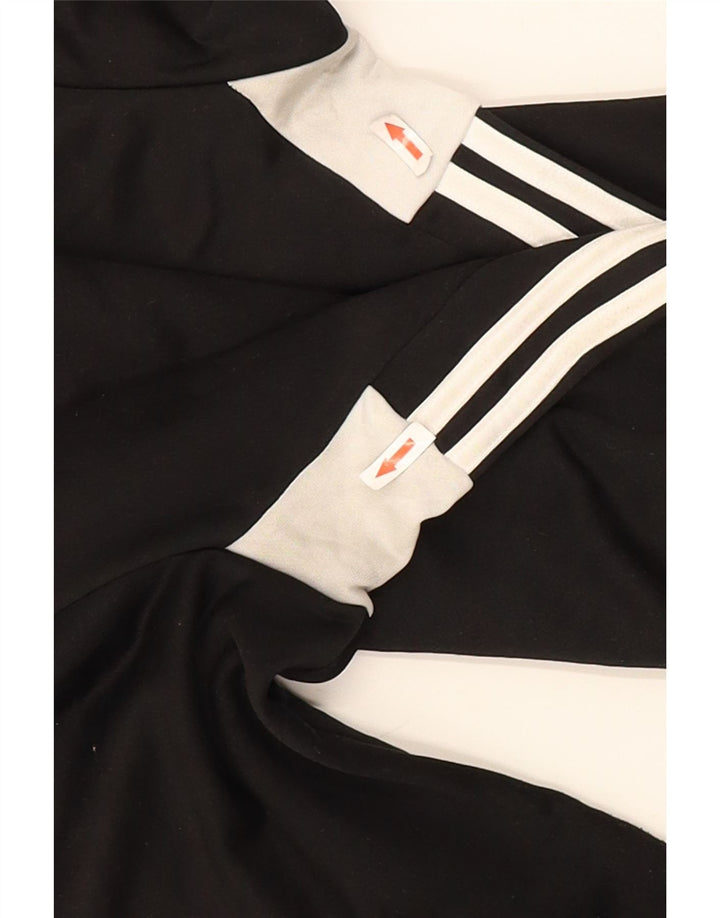 Adidas Hombre Chándal Top Chaqueta Grande Negro Colorblock Poliéster