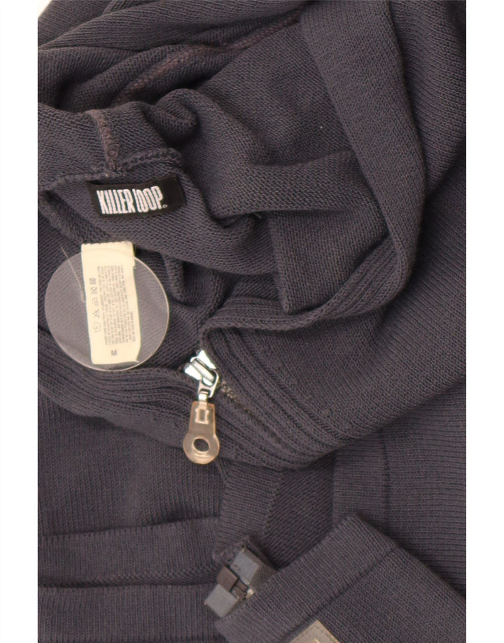 Killer Loop Suéter tipo cárdigan con capucha para mujer UK 40 Medium Azul marino