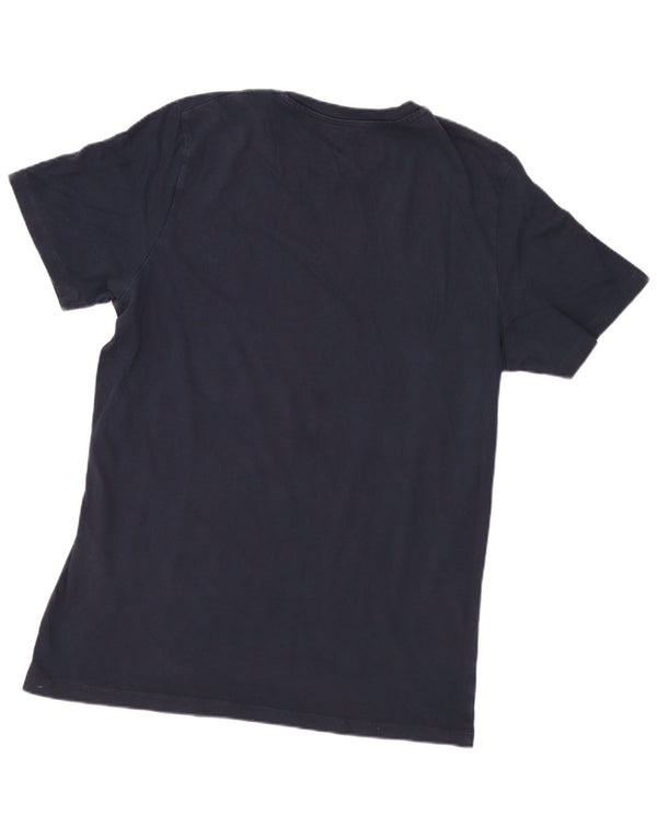 JACK & JONES Hombre Camiseta Gráfica Top Small Azul Marino Algodón
