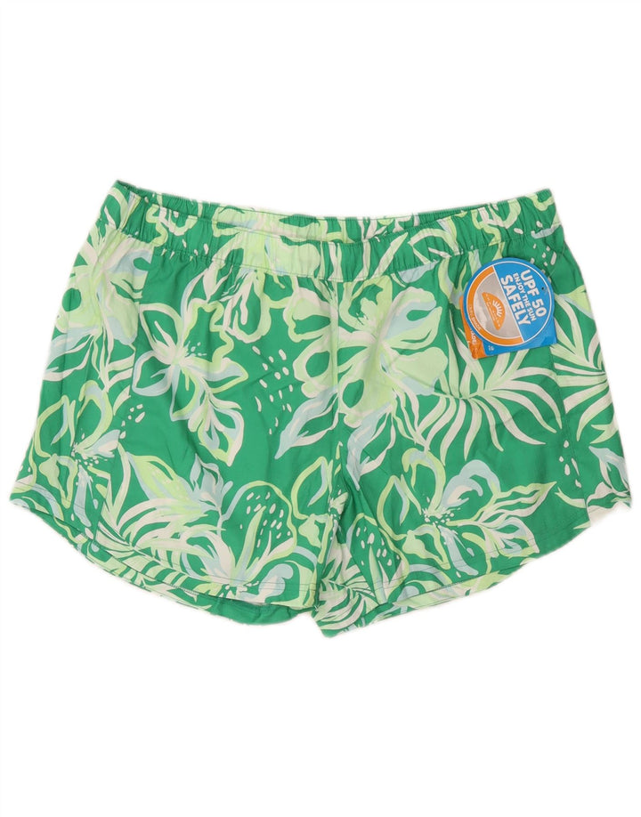 Bañador Columbia Hombre Grande Verde Floral Poliéster