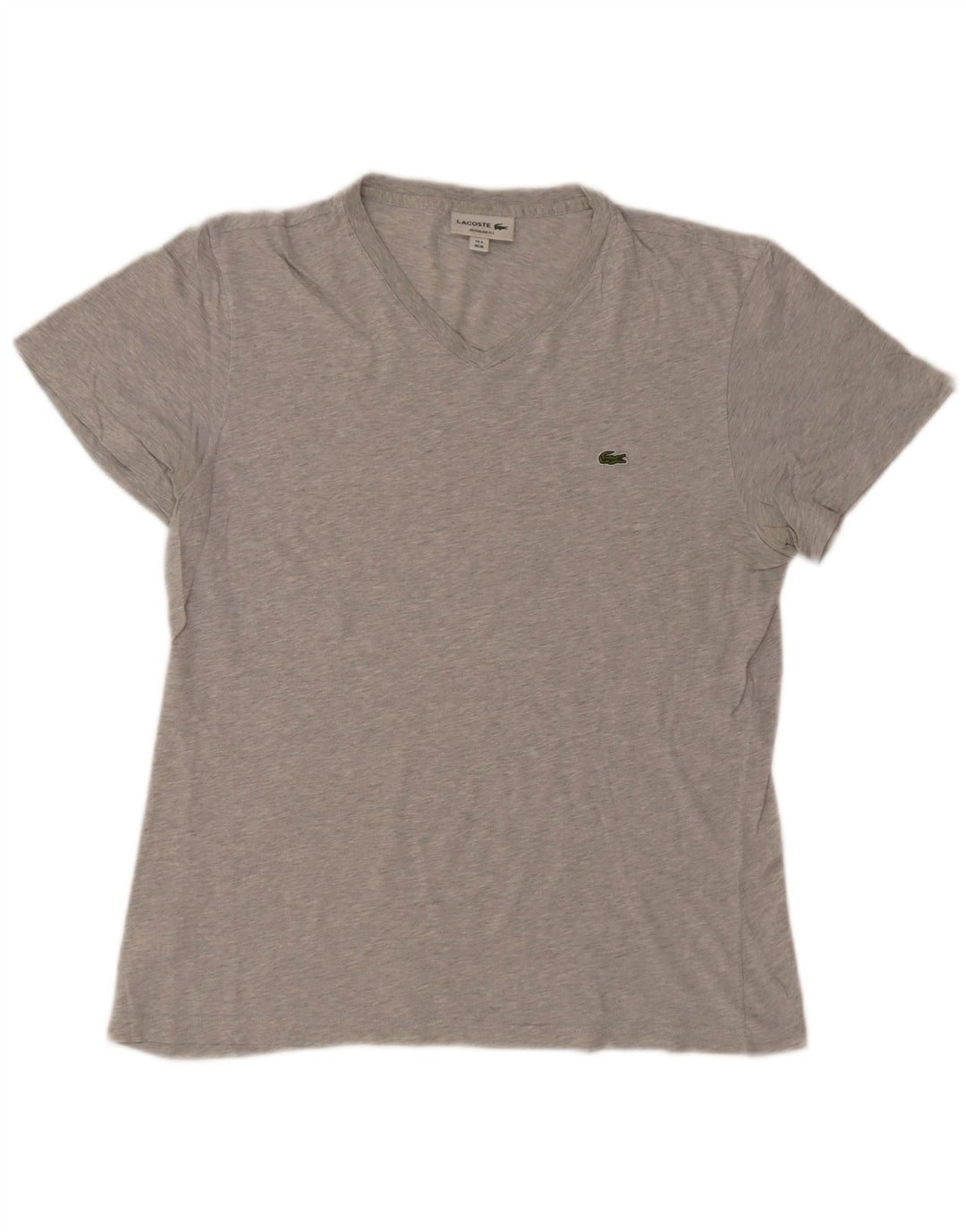 Lacoste Camiseta de corte regular para hombre talla 4 algodón gris medio