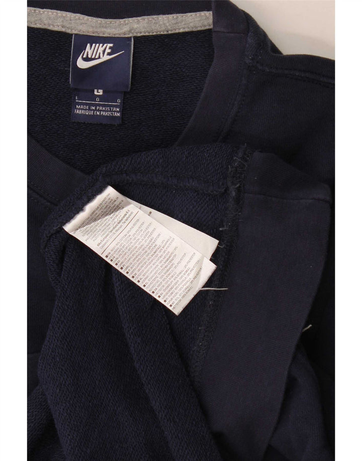 Nike Hombre Sudadera Jumper Grande Azul Marino Algodón