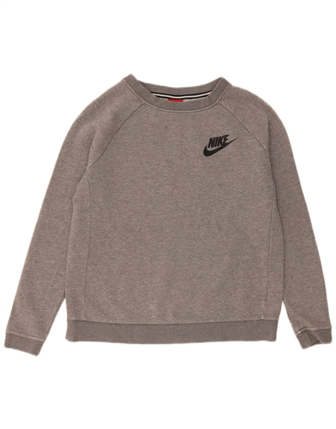 Nike - Sudadera extragrande para mujer, talla 10, algodón gris pequeño