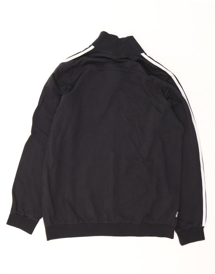 Adidas Hombre Chándal Top Chaqueta Mediano Negro Algodón