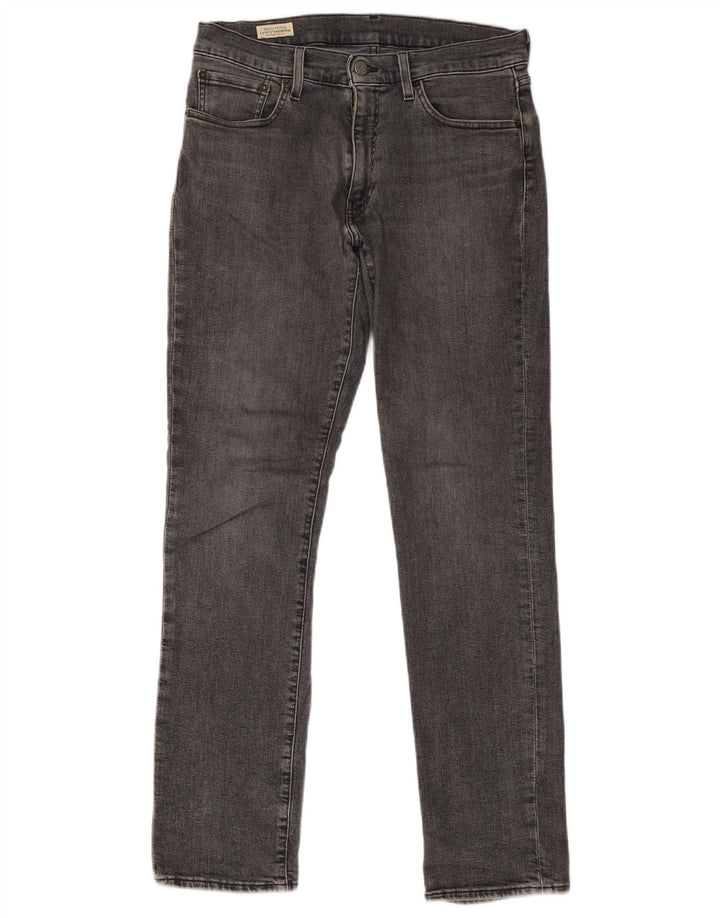 Levi's Hombre 511 Slim Jeans W31 L32 Algodón Gris