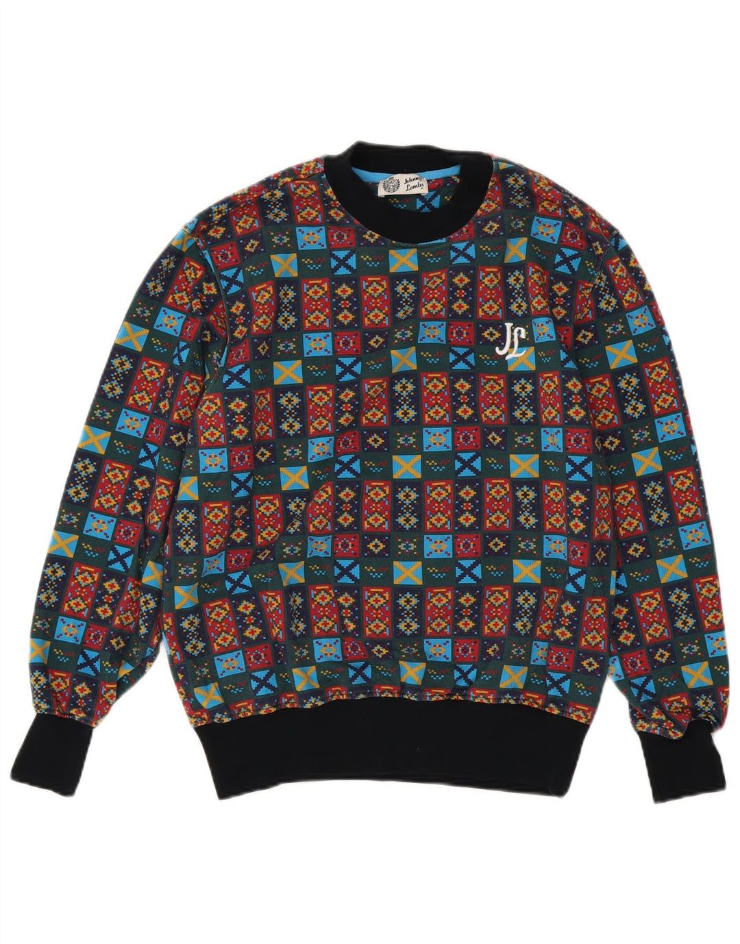 JOHNNY LAMBS Sudadera Jumper Medium Multicolor Geométrico Hombre