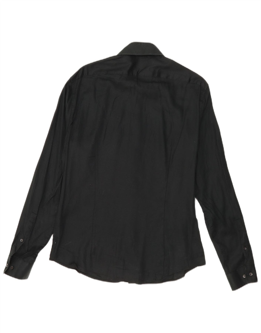 Calvin Klein Camisa extra slim fit para hombre talla 15 1/2 mediana algodón negro