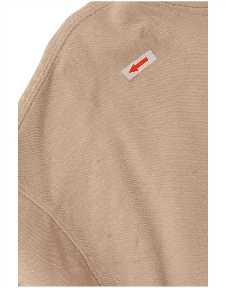 Nike - Jersey con capucha extragrande para mujer, talla 40, algodón beige mediano