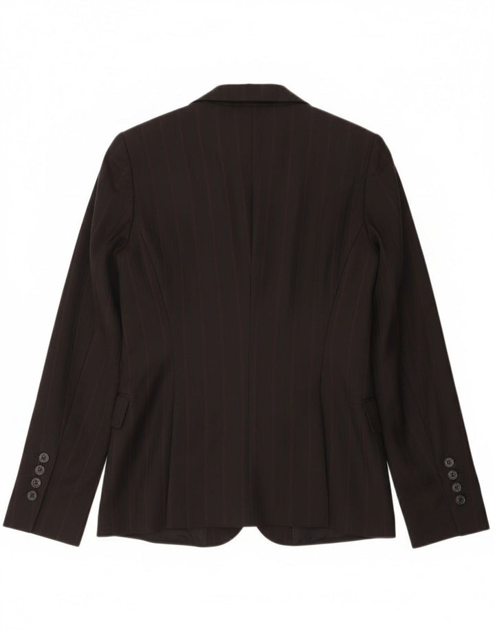 Massimo Dutti Chaqueta Blazer De 2 Botones Mujer EU 36 XS Lana Rayas Negras