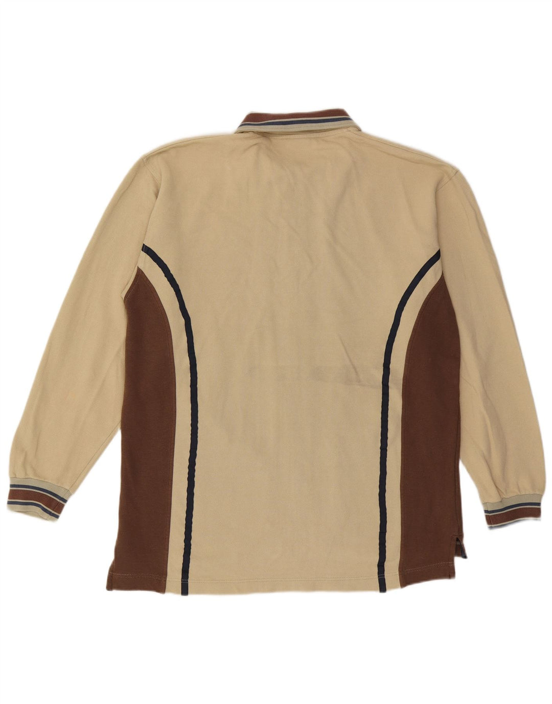Asics Hombre Chándal Top Chaqueta XL Beige Colorblock