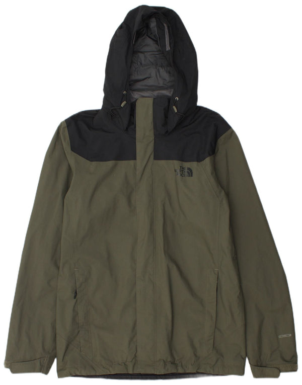 The North Face Chaqueta impermeable Dryvent para hombre UK 36 Small Caqui Colorblock