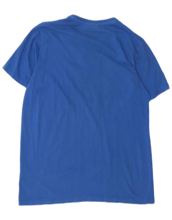 Nike Calcio Graphic Camiseta para hombre, talla pequeña, algodón azul